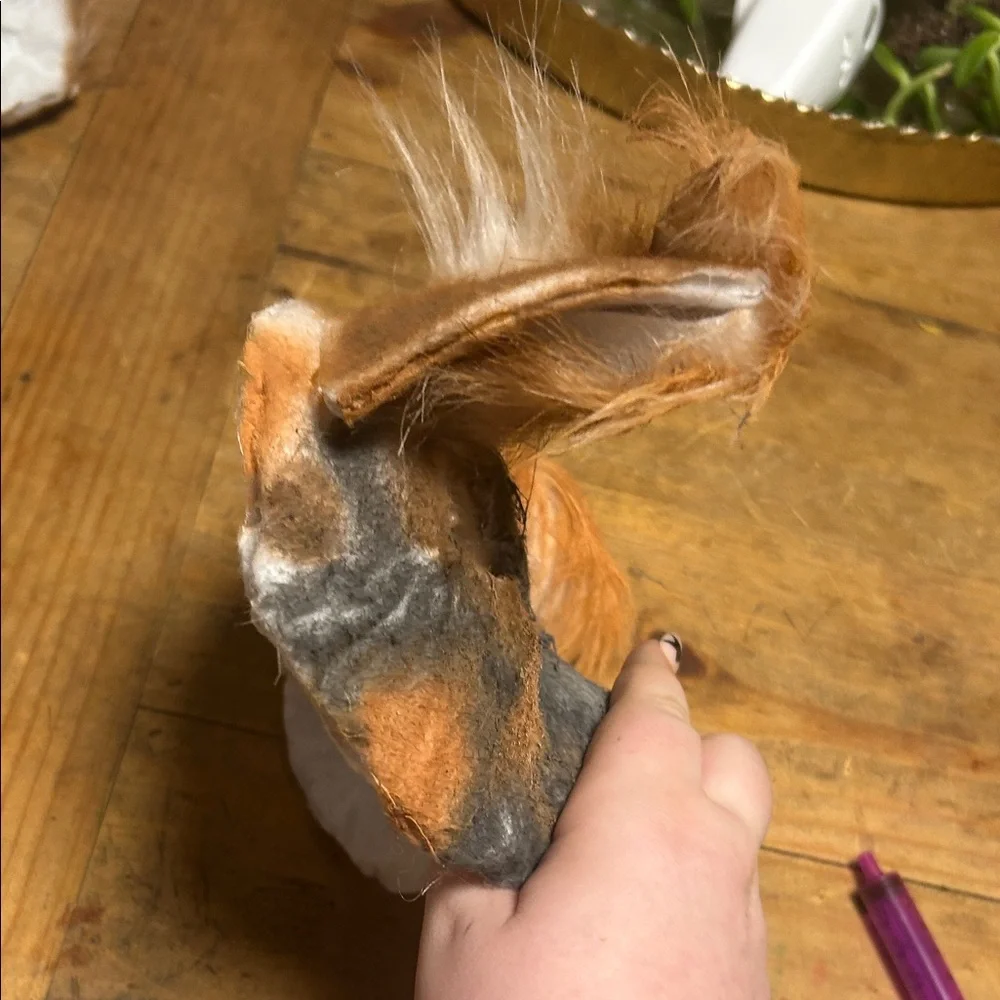 Unique Orange and Gray Face Mask